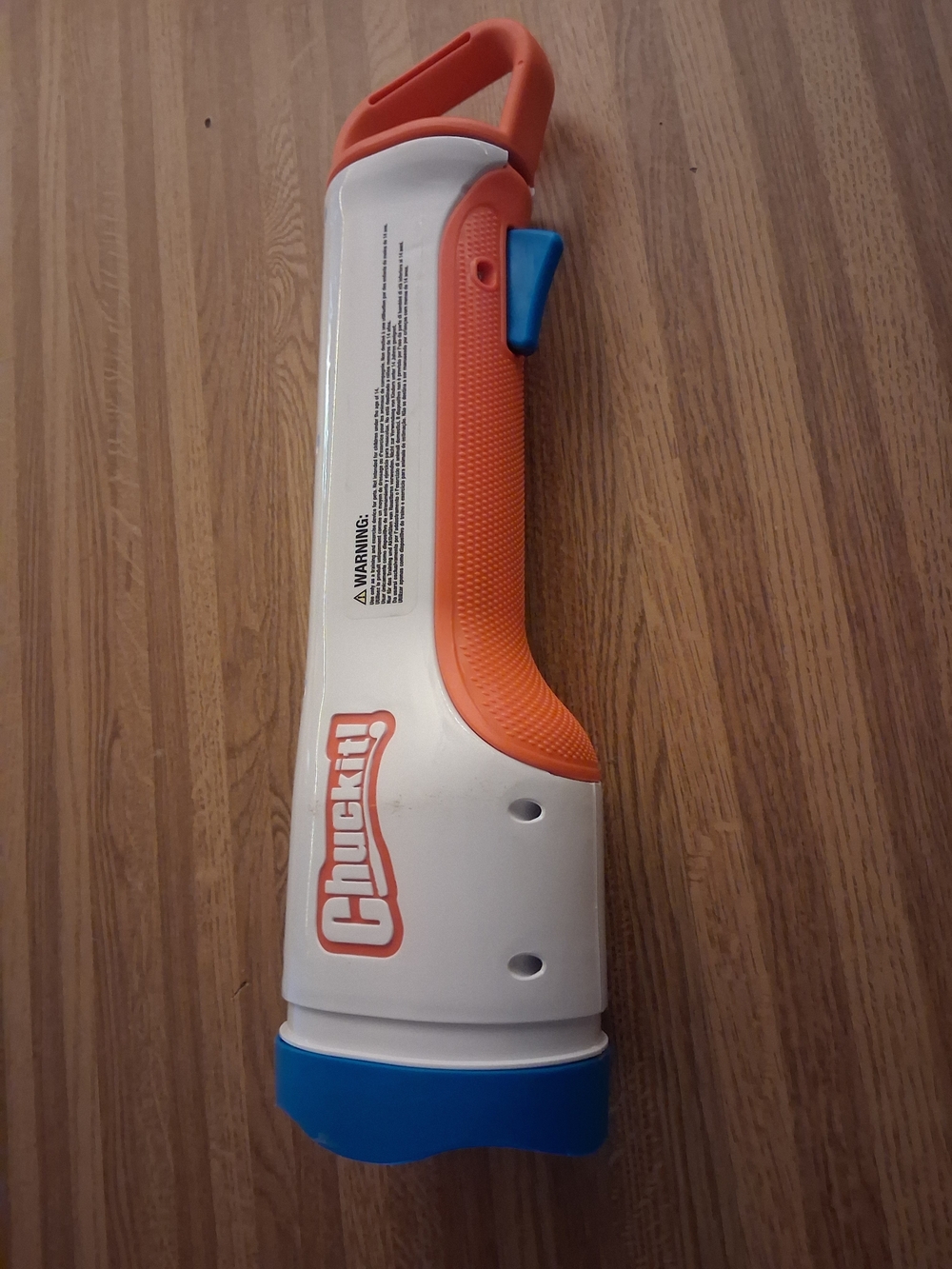 Orange & White Dog Ball Launcher - Easy Grip Thrower
